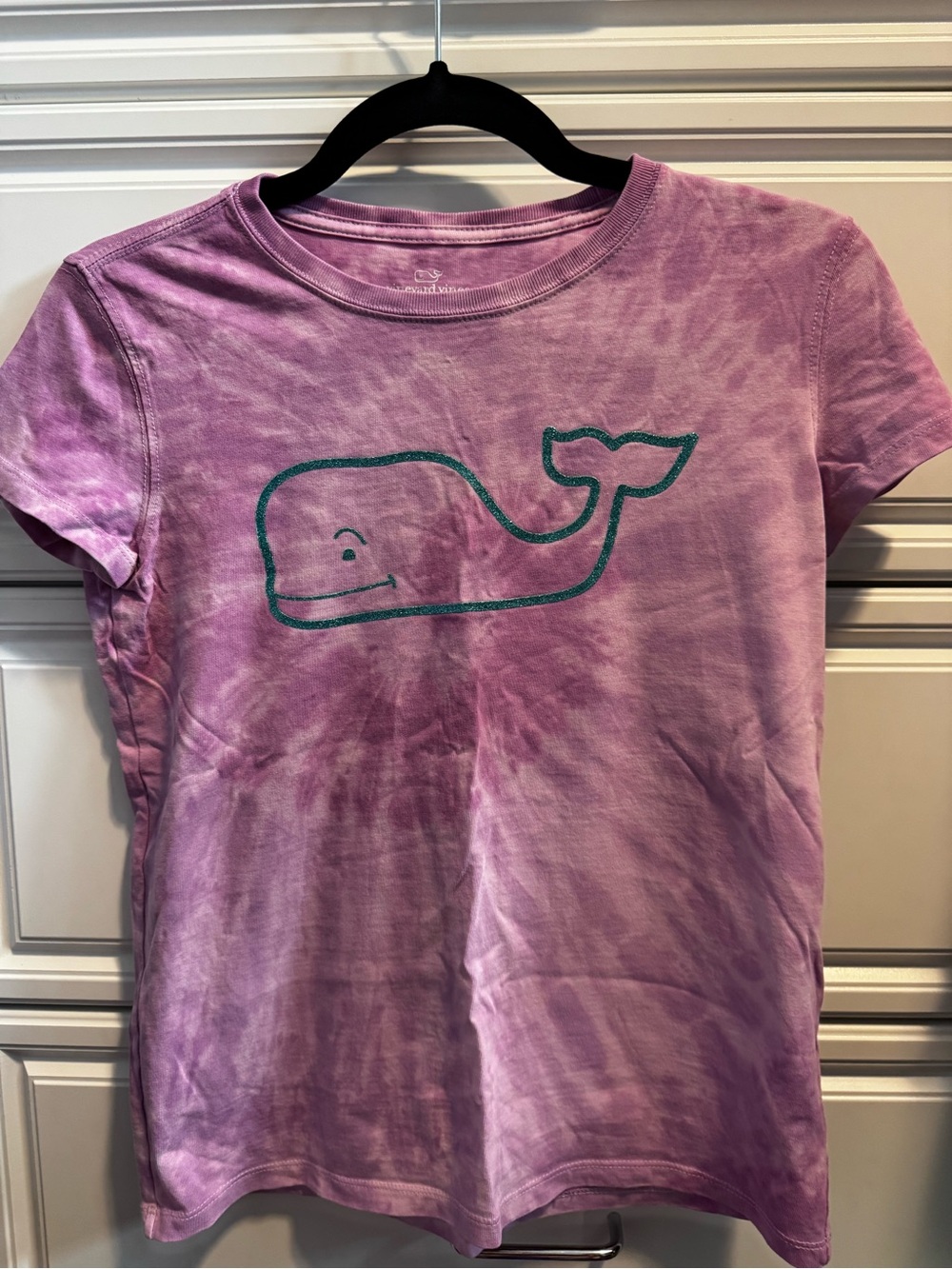 Vineyard Vines Kids Purple Tie-Dye Whale Tee